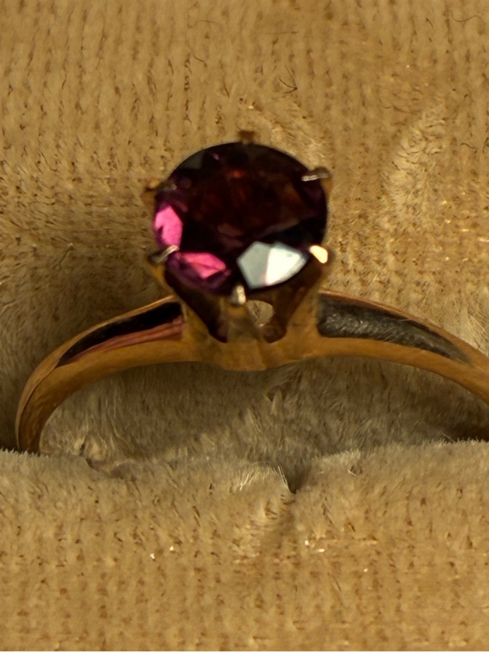 Antique 10K Amethyst Ring Size 5 1/2
1.3 Grams